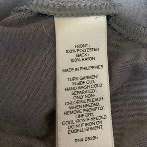 Express Gray Beaded Jeweled Rhinestone Sleeveless Cami Blouse Tank Top Size S - Picture 6 of 6